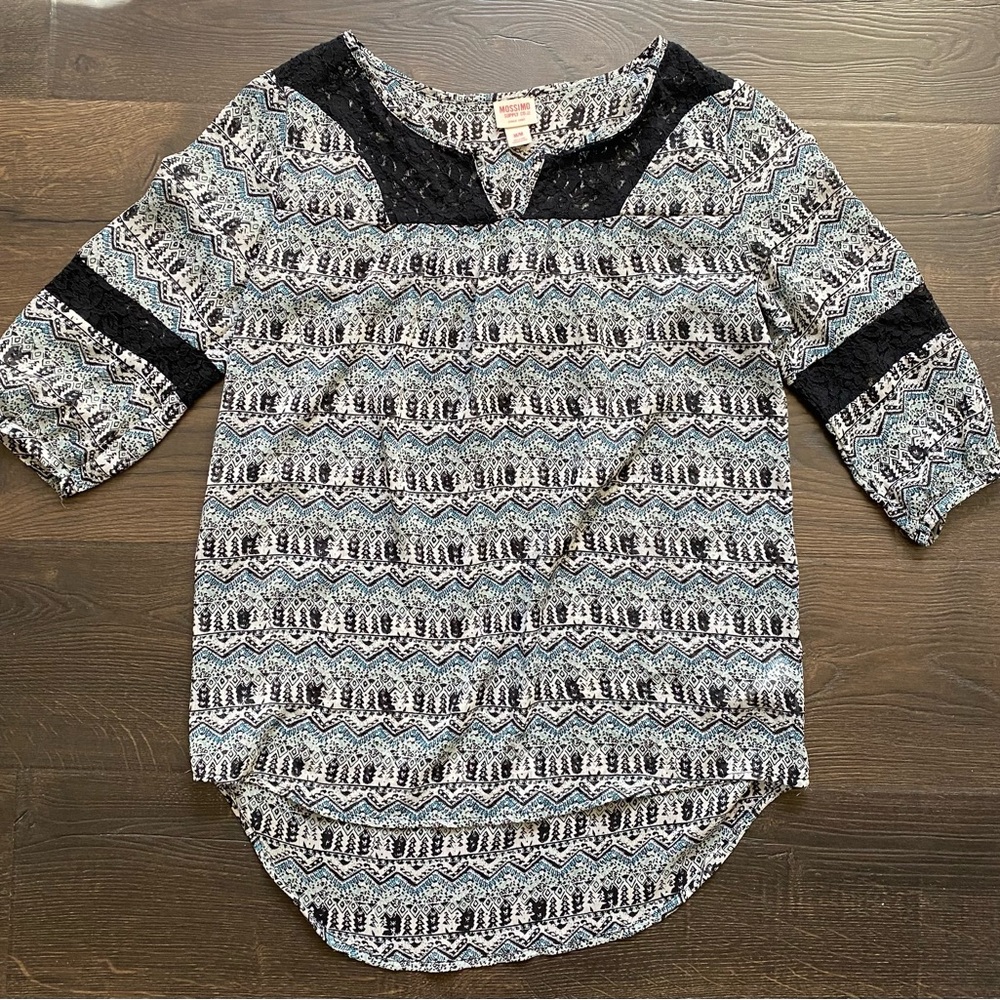 Mossimo Women's 3/4 Sleeve Blouse Size Medium